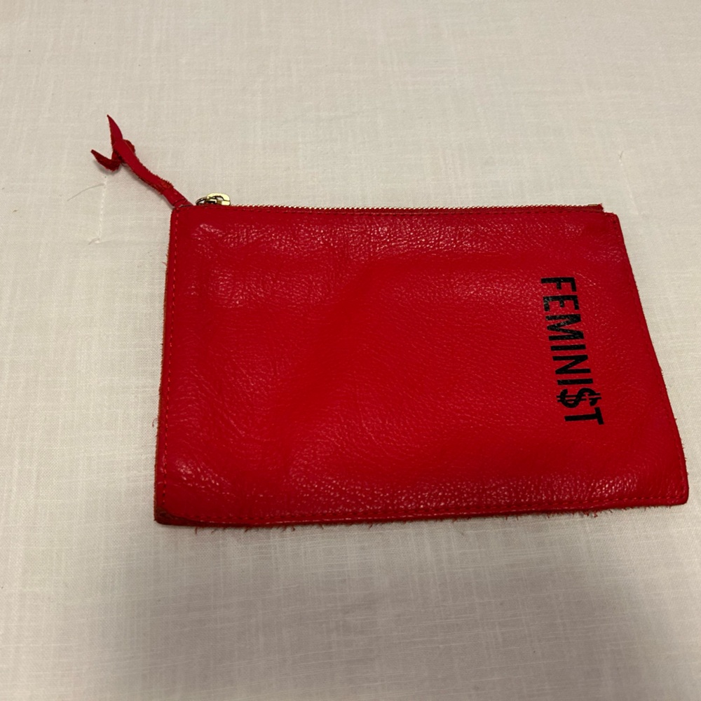 Able Red Feminist Clutch